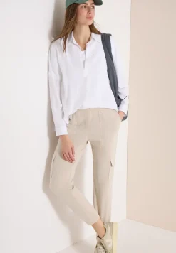 Pantalon Mid Waist Slim Leg au look cargo