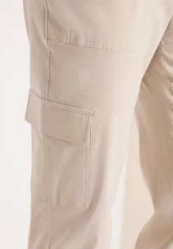 Pantalon Mid Waist Slim Leg au look cargo