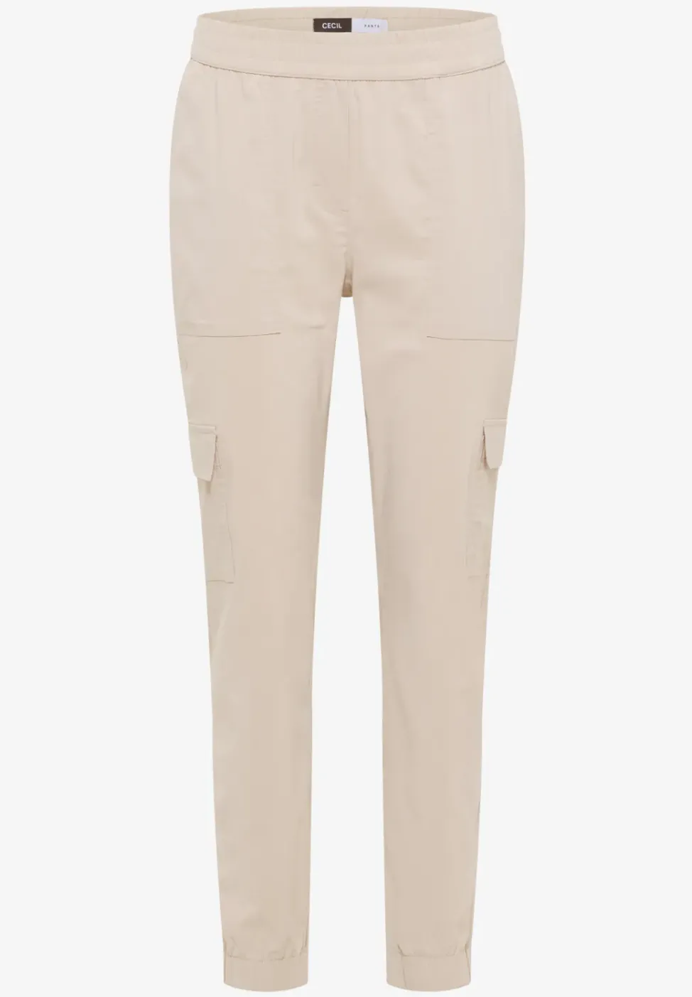 Pantalon Mid Waist Slim Leg au look cargo