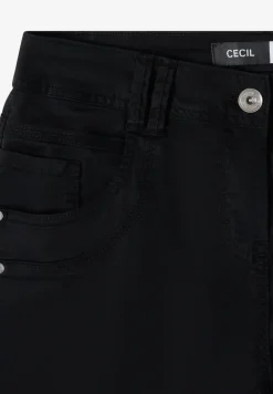 Pantalon Mid Waist Slim Leg en Casual Fit