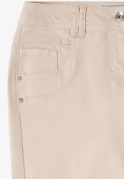 Pantalon Mid Waist Slim Leg en Casual Fit