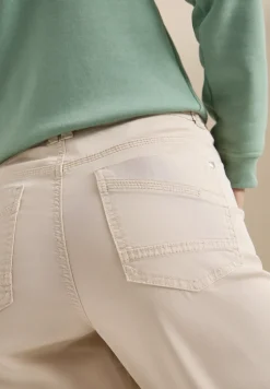 Pantalon Mid Waist Slim Leg en Casual Fit