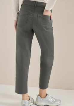 Pantalon Mid Waist Slim Leg en Casual Fit