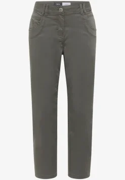 Pantalon Mid Waist Slim Leg en Casual Fit