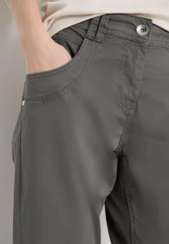 Pantalon Mid Waist Slim Leg en Casual Fit