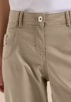 Pantalon Mid Waist Slim Leg en Casual Fit