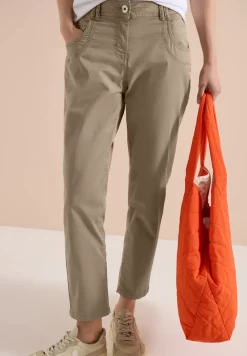 Pantalon Mid Waist Slim Leg en Casual Fit