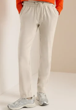 Pantalon Mid Waist Slim Leg en Casual Fit