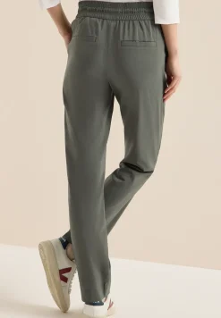 Pantalon Mid Waist Slim Leg en Casual Fit