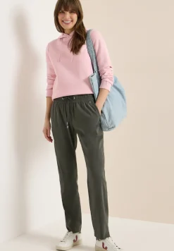 Pantalon Mid Waist Slim Leg en Casual Fit