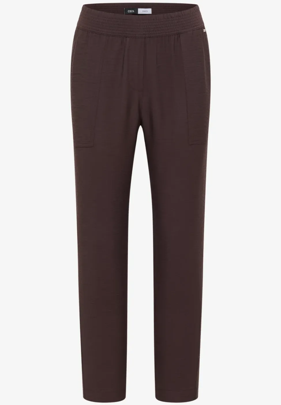 Pantalon Mid Waist Slim Leg en coupe loose