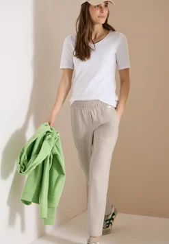 Pantalon Mid Waist Slim Leg en Casual Fit