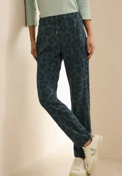 Pantalon à motif léopard