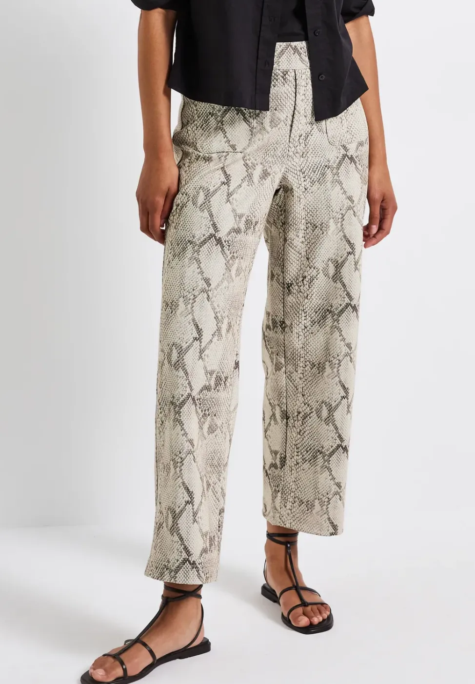 Pantalon à motifs Straight Legs