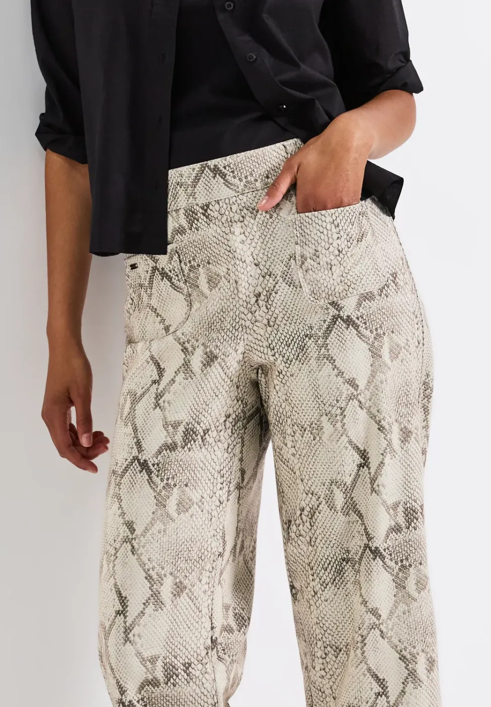 Pantalon à motifs Straight Legs