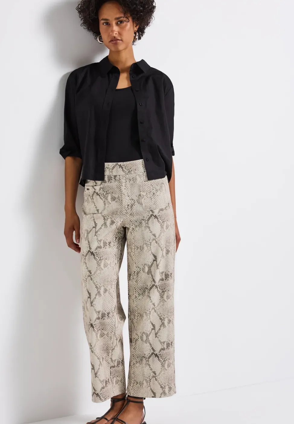 Pantalon à motifs Straight Legs