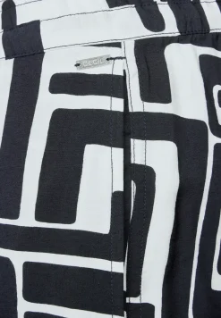 Pantalon à motifs structurés