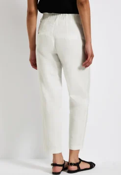 Pantalon paperbag en coupe casual