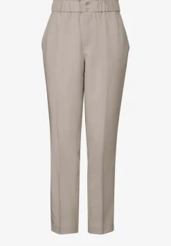 Pantalon paperbag à look mélangé