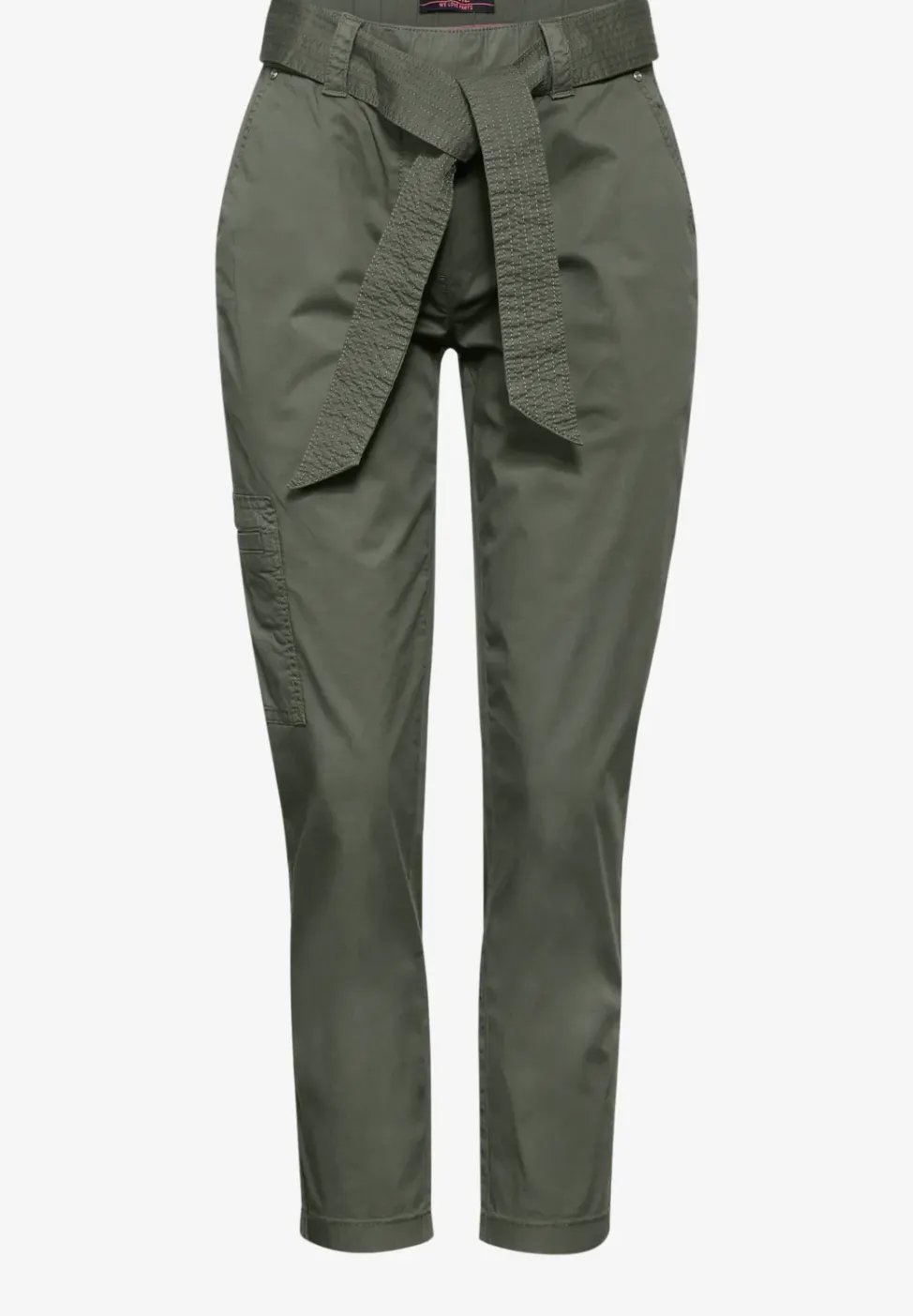 Pantalon papertouch avec une ceinture