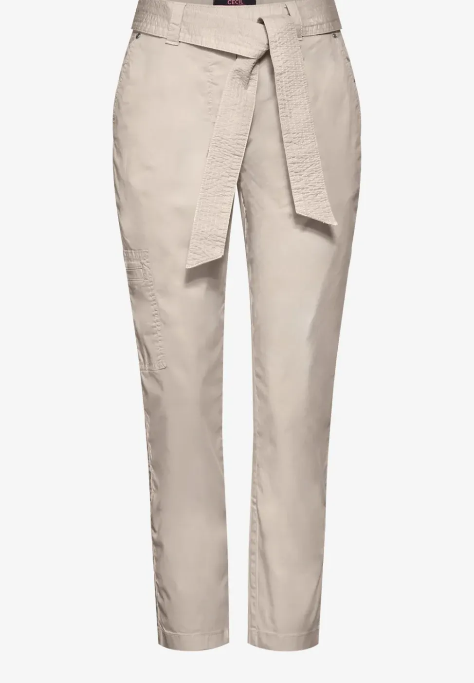 Pantalon papertouch avec une ceinture