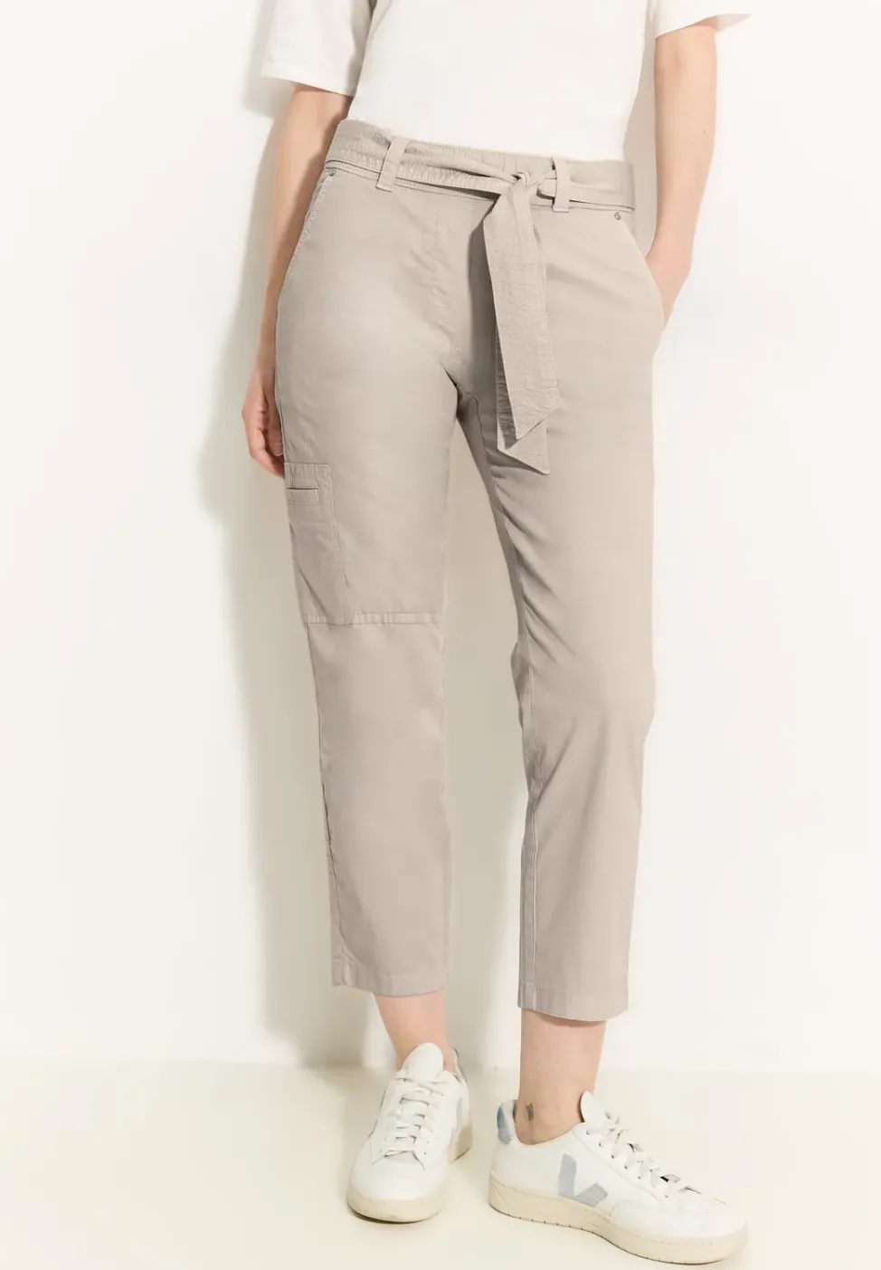 Pantalon papertouch avec une ceinture
