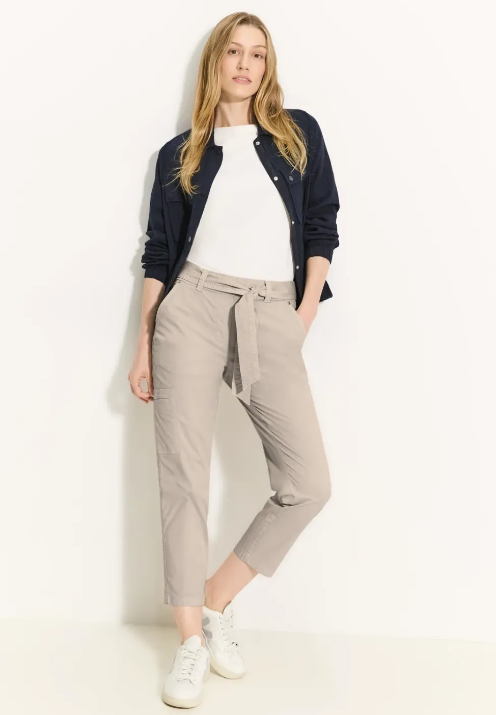 Pantalon papertouch avec une ceinture