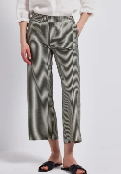 Pantalon rayé en seersucker