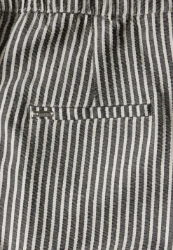 Pantalon rayé en seersucker