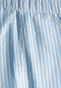 Pantalon rayé en seersucker