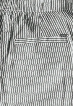 Pantalon rayé en seersucker