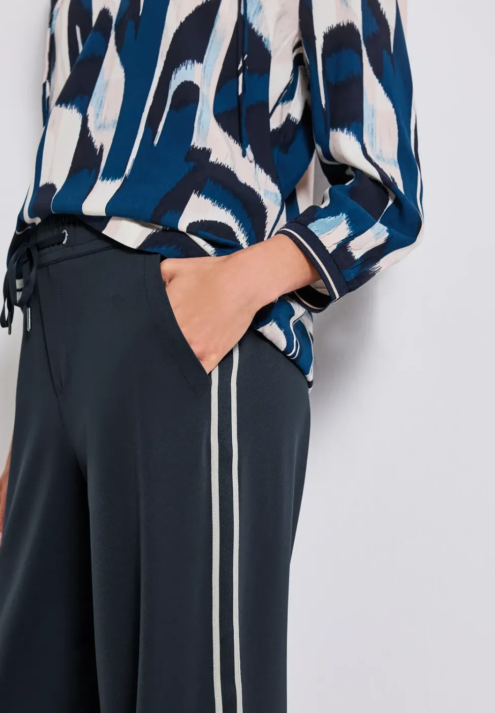 Pantalon à rayures gallon