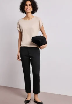 Pantalon 7/8 Slim Leg en satin