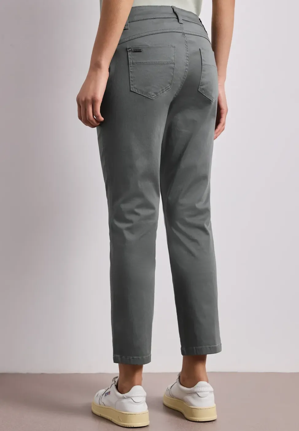 Pantalon 7/8 Slim Leg en satin