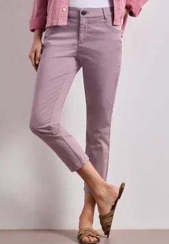 Pantalon 7/8 Slim Leg en satin