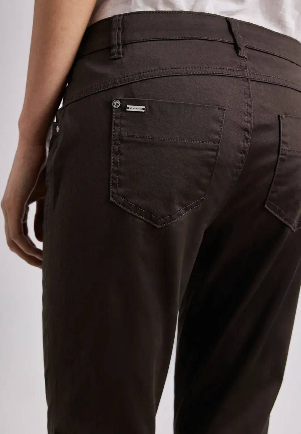 Pantalon 7/8 Slim Leg en satin