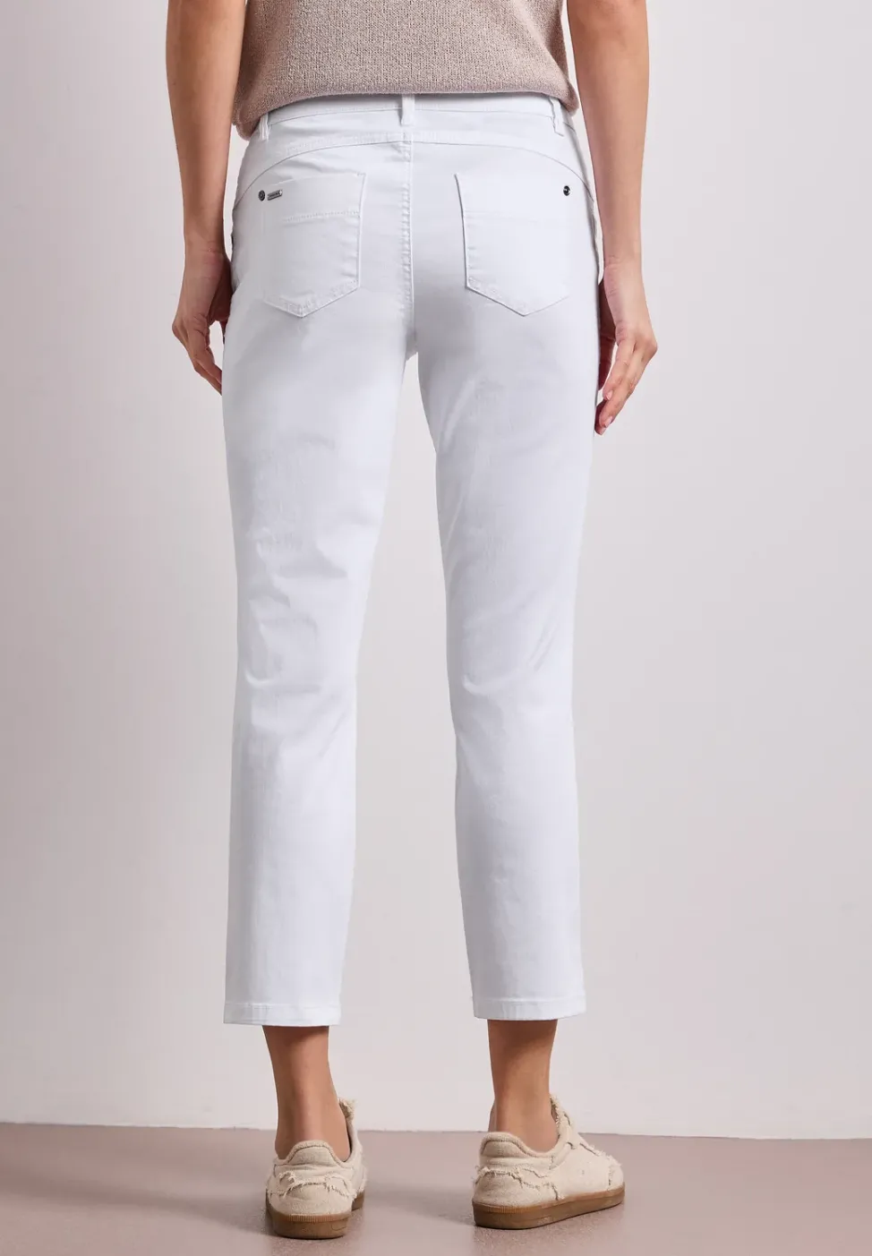 Pantalon 7/8 Slim Leg en satin