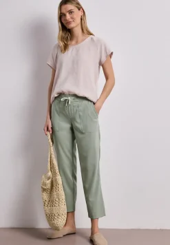 Pantalon Slim Legs à l'aspect mélangé