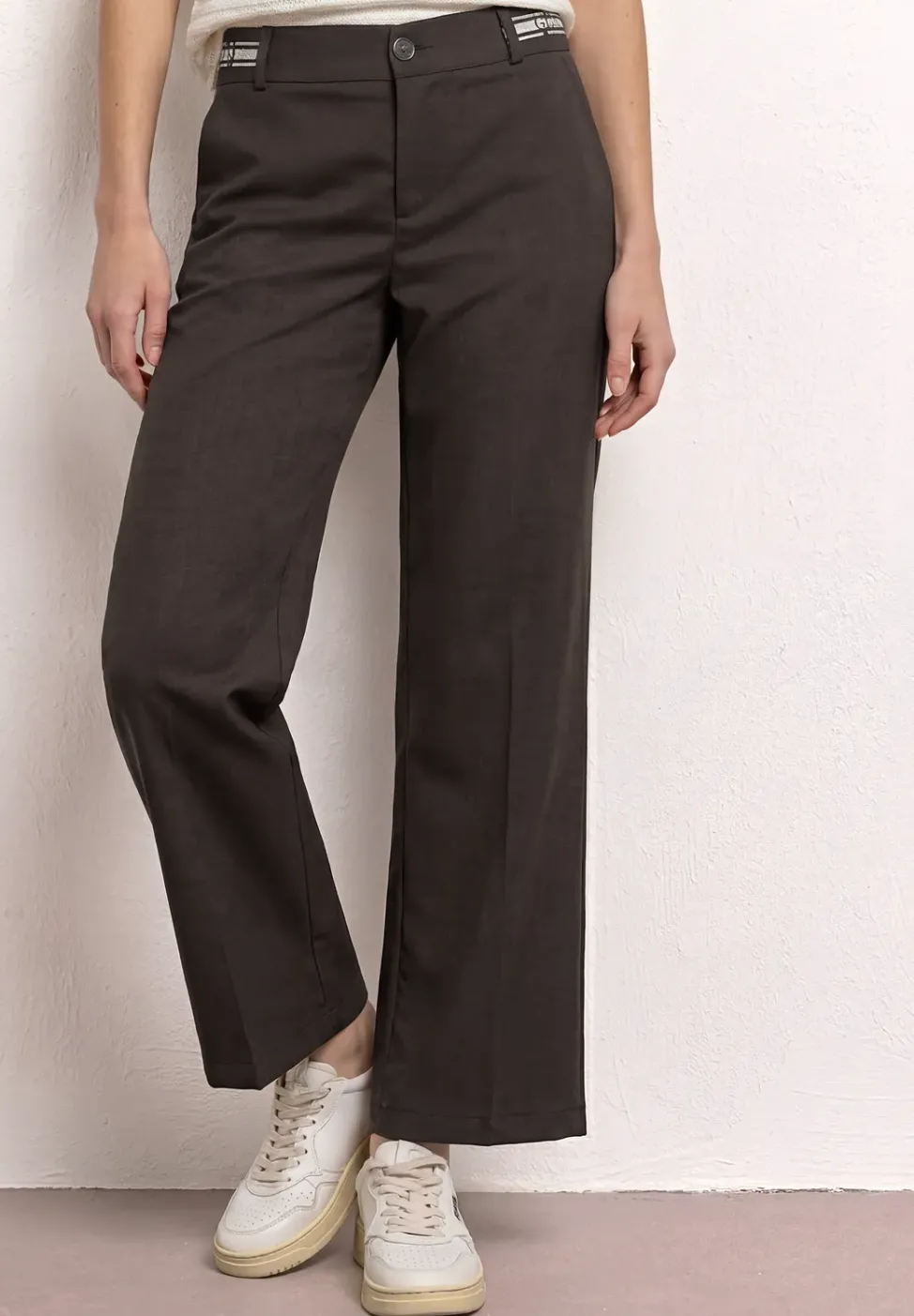 Pantalon Straight Legs avec détails de ceinture