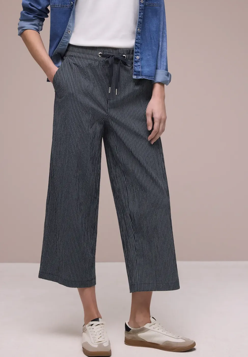 Pantalon structuré Wide Legs
