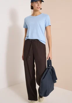 Pantalon taille haute Straight Leg en coupe loose