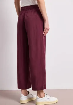 Pantalon taille haute wide leg coupe décontractée