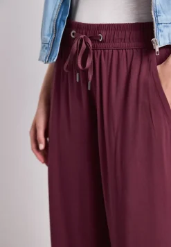 Pantalon taille haute wide leg coupe décontractée