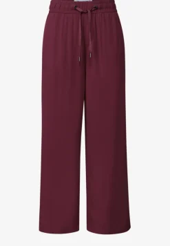 Pantalon taille haute wide leg coupe décontractée