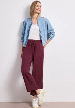 Pantalon taille haute wide leg coupe décontractée