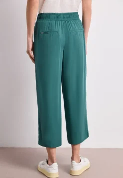 Pantalon taille haute wide leg coupe décontractée
