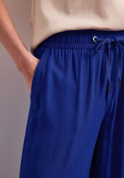Pantalon taille haute wide leg coupe décontractée