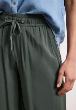 Pantalon taille haute wide leg coupe décontractée