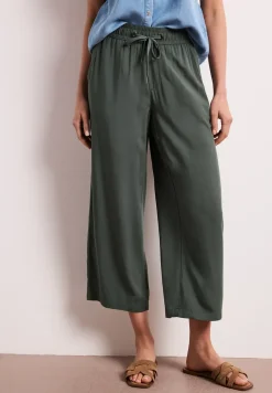 Pantalon taille haute wide leg coupe décontractée