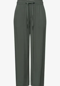 Pantalon taille haute wide leg coupe décontractée